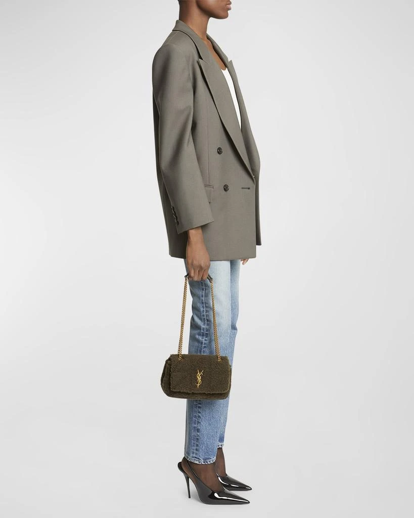 Yves Saint Laurent Jamie Small YSL Shoulder Bag in Lamb Shearling Fur 3