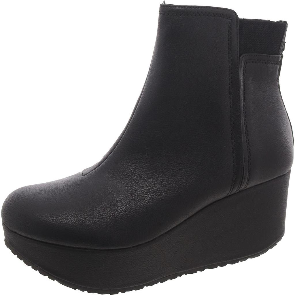 Yellow Box Brittany Womens Wedge Round Toe Mid-Calf Boots