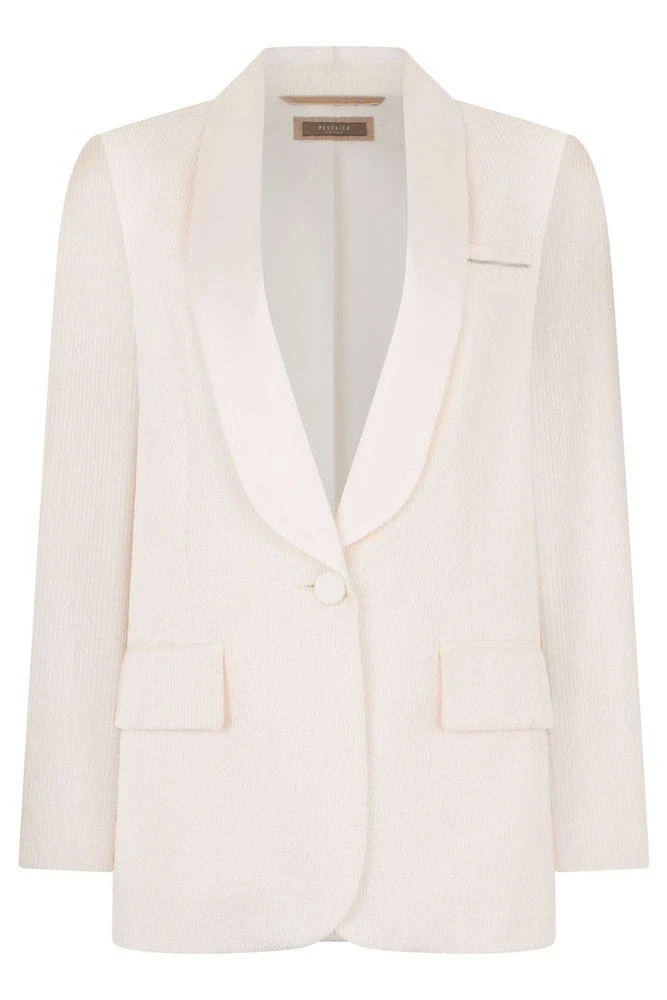 Peserico Peserico Single-Breasted Shawl-Collar Blazer