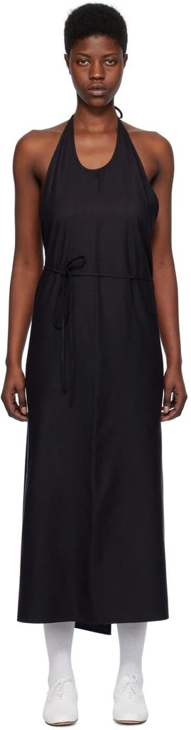 Baserange Black Apron Maxi Dress 1