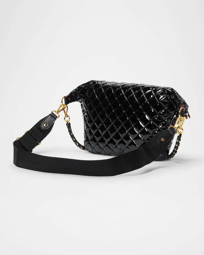 MZ Wallace Crosby Patent Quilted Sling Belt Bag 4