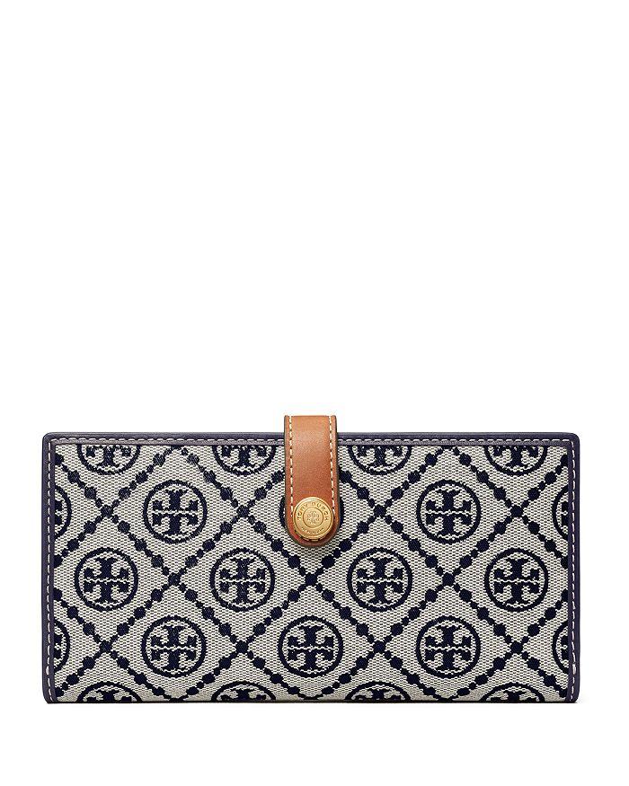 Tory Burch T Monogram Slim Zip Wallet