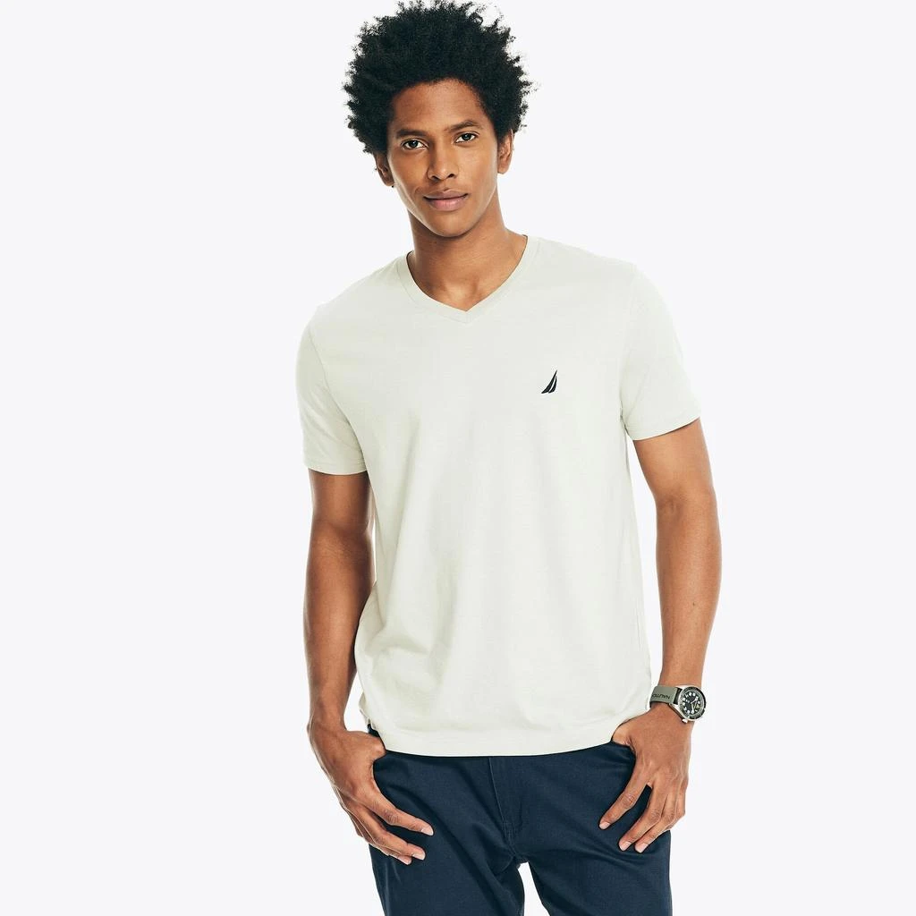 Nautica Heather V-Neck T-Shirt 5