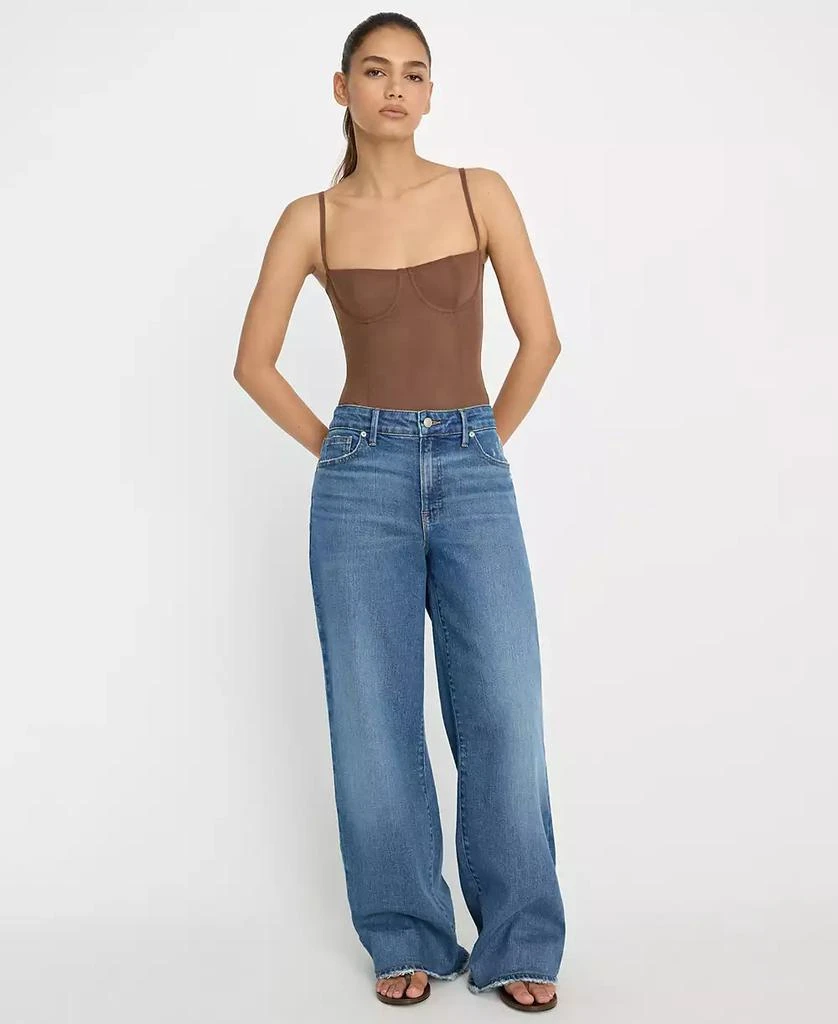 Good American Women
s Mesh Bustier Bodysuit 2