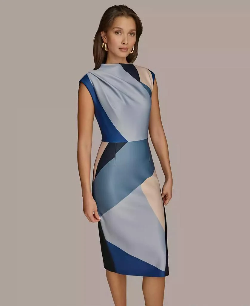 Donna Karan Donna Karan Women's Colorblocked Sheath Dress 4