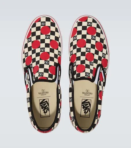 Valentino x Vans VLogo canvas slip-on shoes 4