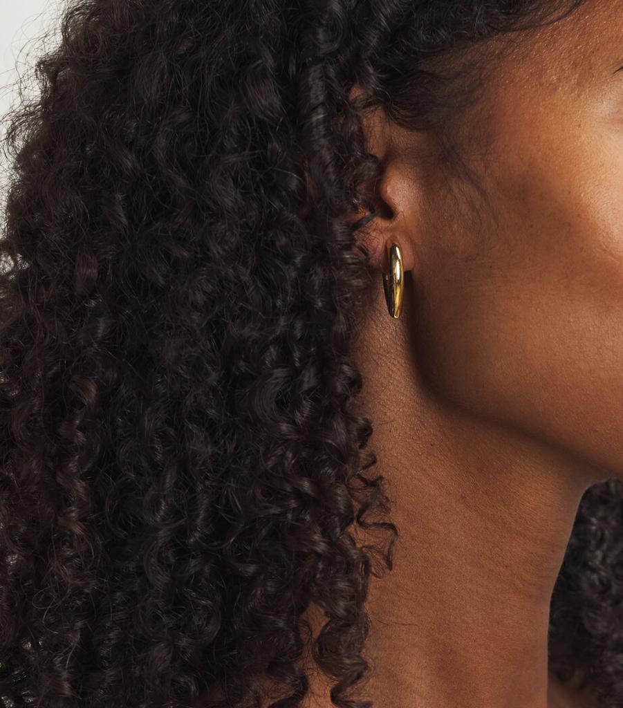 Engelbert Medium Yellow Gold Drop Link Earrings