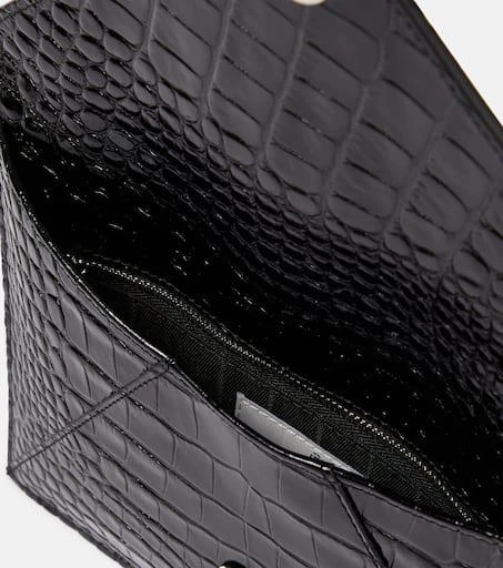 Vivienne Westwood Croc-effect leather clutch 3