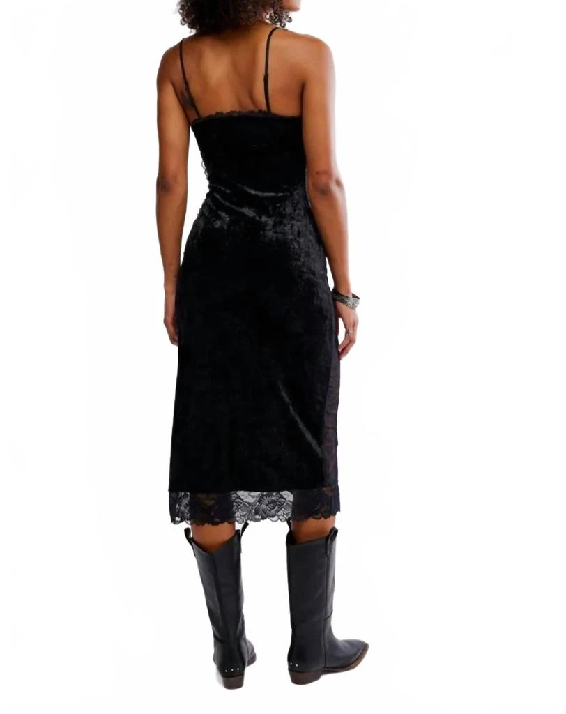 Free People Raise A Toast Midi Slip Dress In Black 2
