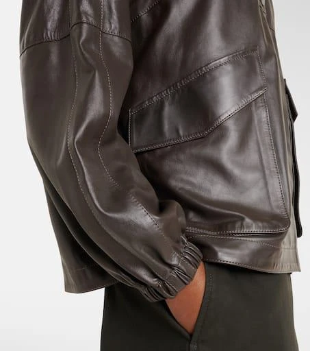 Nour Hammour Anorak leather jacket 4
