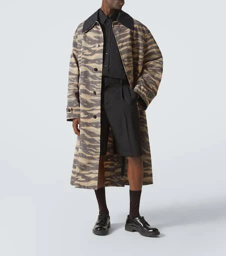 Jil Sander Camouflage crêpe de chine car coat 2