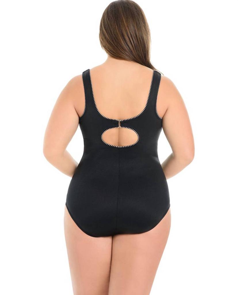Miraclesuit Miraclesuit - Colorblock Plus Size Touche Underwire One Piece Swimsuit