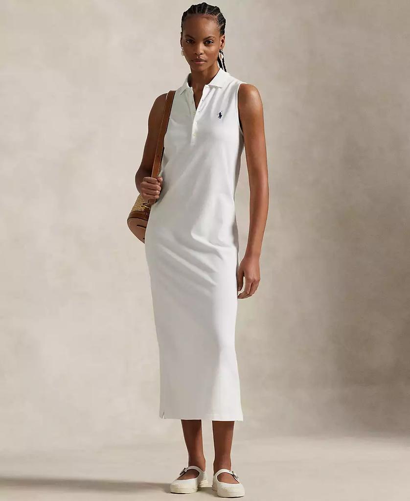 Ralph Lauren Women's Stretch-Cotton Sleeveless Polo Dress