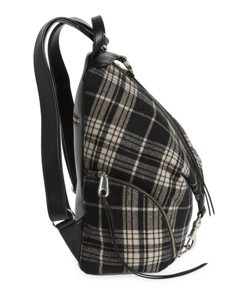 Rebecca Minkoff Julian Backpack In White/black 3