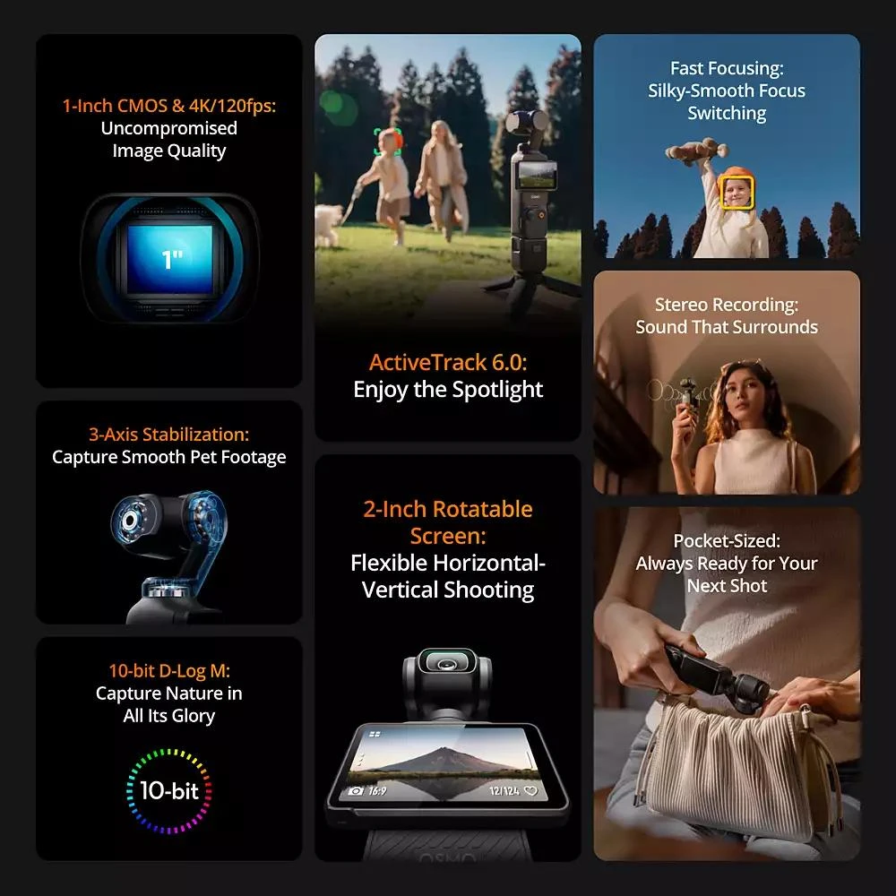 DJI Osmo Pocket 3 Gimbal Camera Creator Combo 7