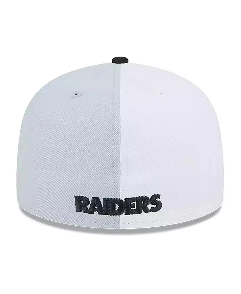 New Era Men's Gray, Black Las Vegas Raiders 2023 Sideline 59FIFTY Fitted Hat 2