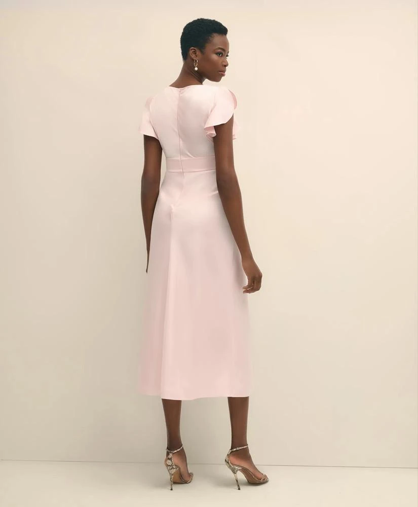 Brooks Brothers Crepe Butterfly Sleeve Maxi Dress 4