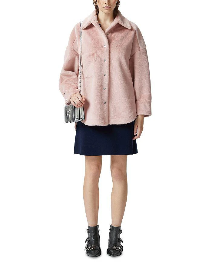 PINKO Lefkada Faux Fur Shacket 2