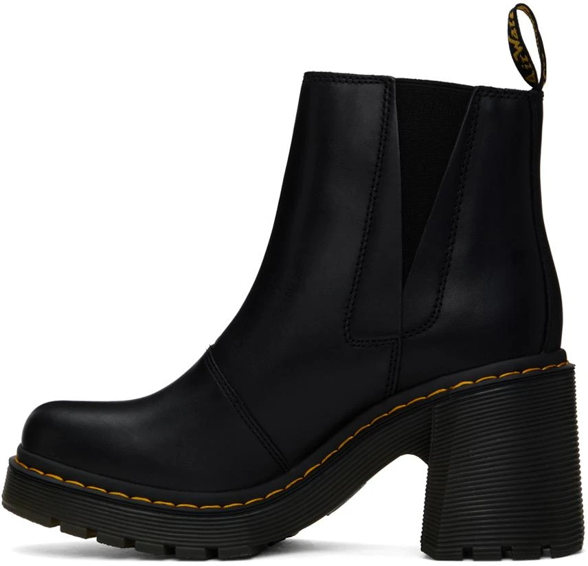 Dr. Martens Black Spence Leather Flared Heel Chelsea Boots 3
