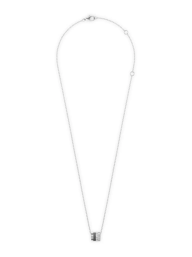 Boucheron Quatre Black Edition 18K White Gold, PVD, & 0.17 TCW Diamond Pendant Necklace 4