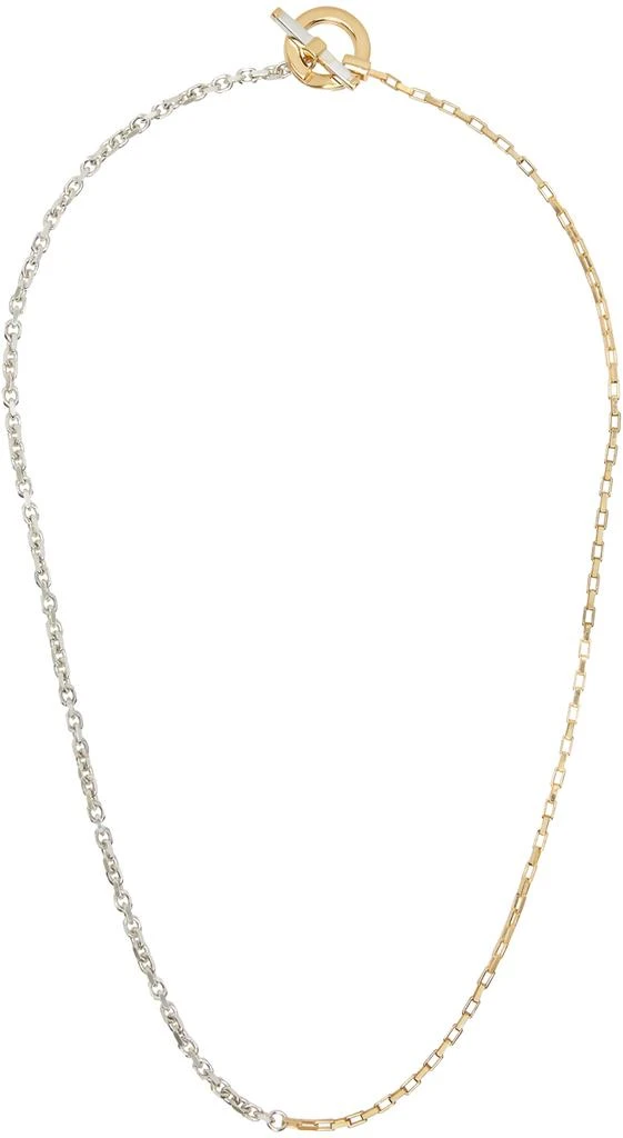 Bottega Veneta Gold & Silver Key Chain Necklace 1