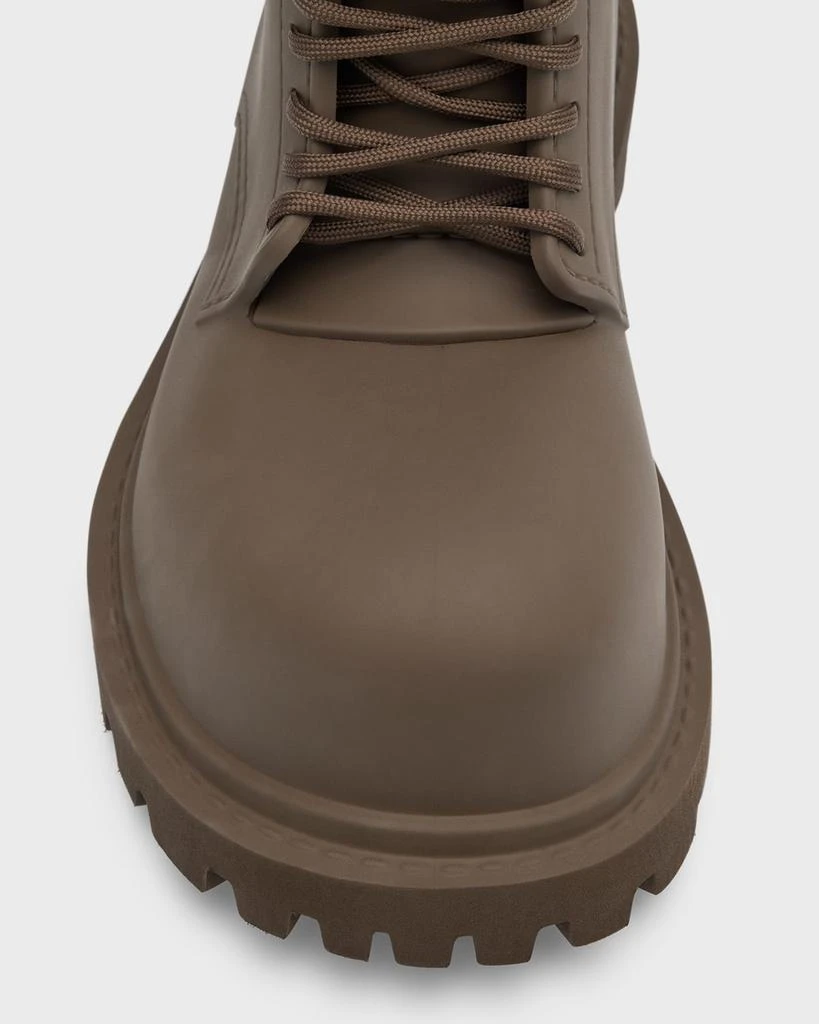Balenciaga Men's Oversized Leather Army Boots 7