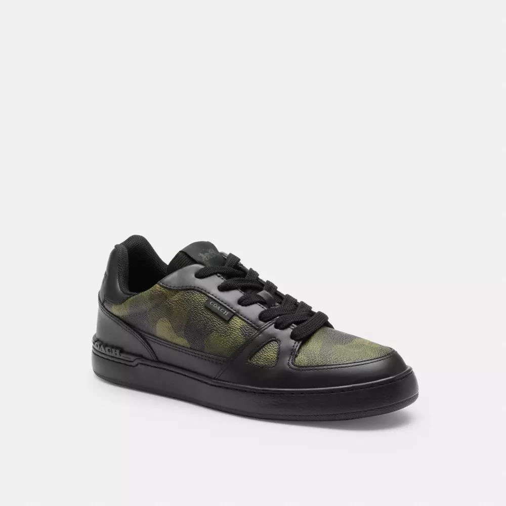 Coach Clip Court Sneaker With Camo Print 2