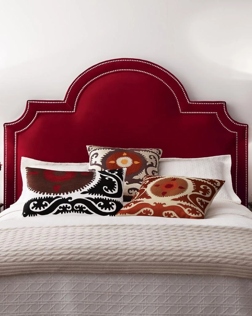 Massoud Sonia Queen Velvet Headboard 1
