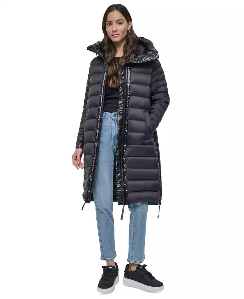 DKNY Women's Down Quilted Hooded Puffer Coat 6
