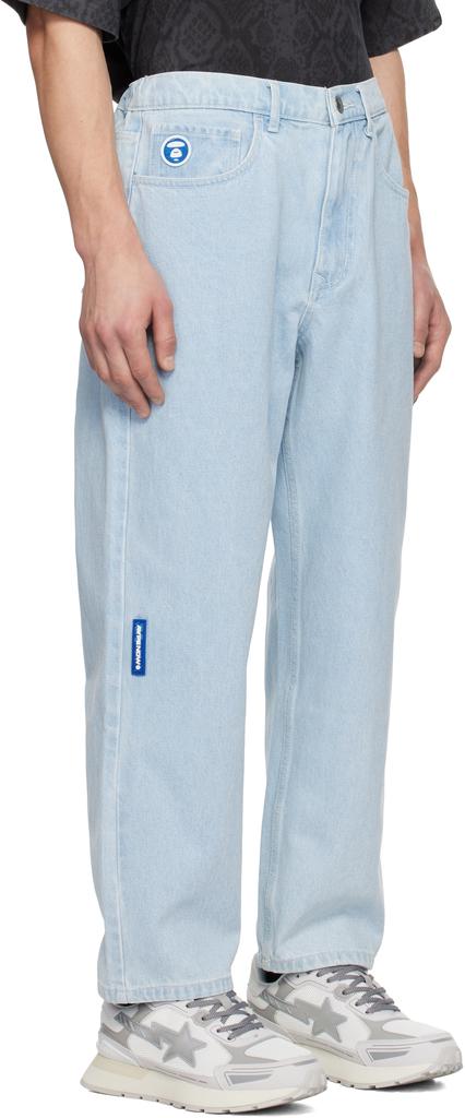 AAPE Blue 'AAPE NOW' Jeans