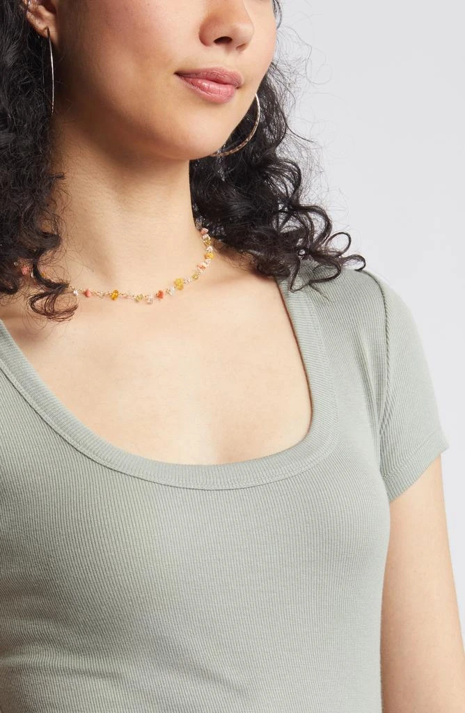 BP. Rib Scoop Neck T-Shirt 5