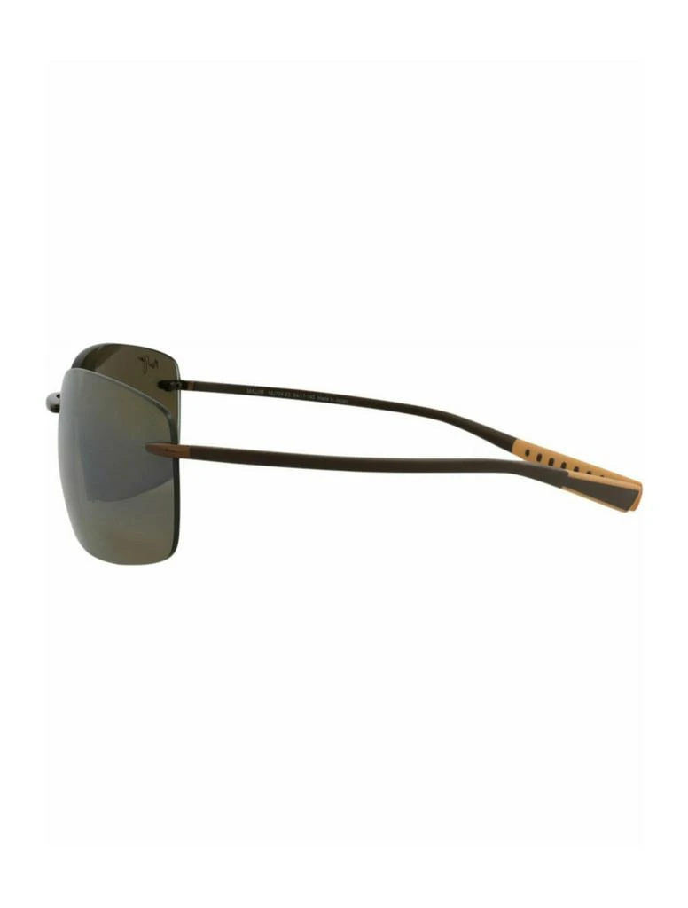 Maui Jim Shield-Frame Titanium Sunglasses 3