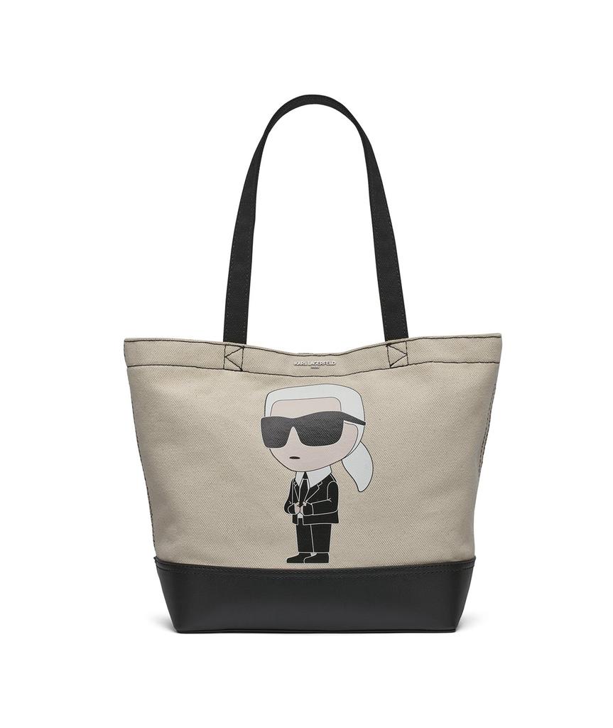 Karl Lagerfeld Paris CANNES KARL HEAD EAST-WEST CANVAS TOTE