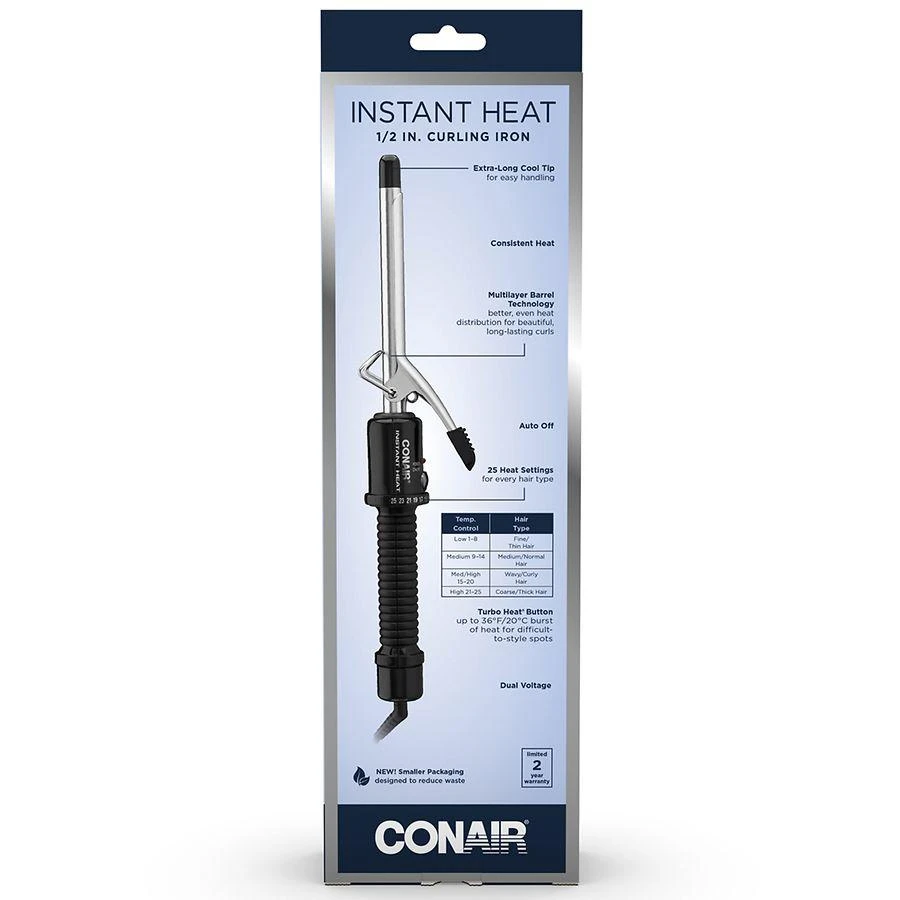 Conair Instant Heat Curling Iron Model CD80GNR 1/2" 2