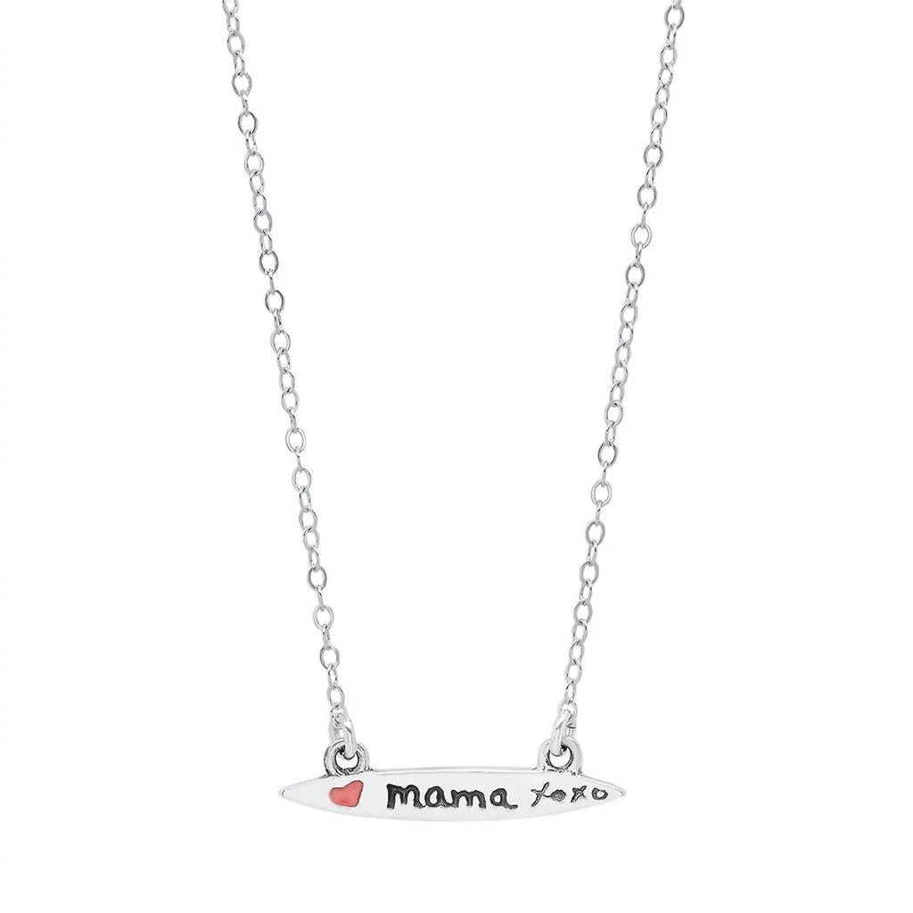 Jessica Elliot Women
s Enamel Small Surfboard Necklace - Mama 1