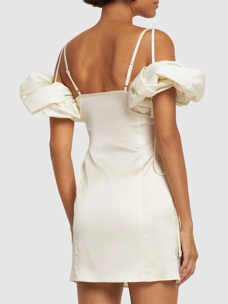 Jacquemus La Mini Robe Chouchou Satin Mini Dress 2