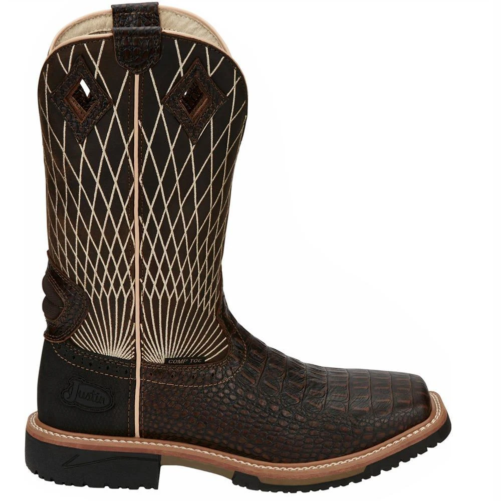 Justin Original Workboots Derrickman Electrical Composite Toe Work Boots 1