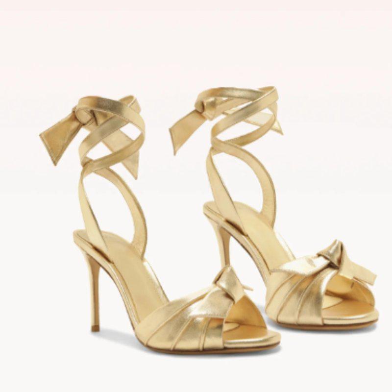 Alexandre Birman New Clarita 85 Sandal Metallic Golden