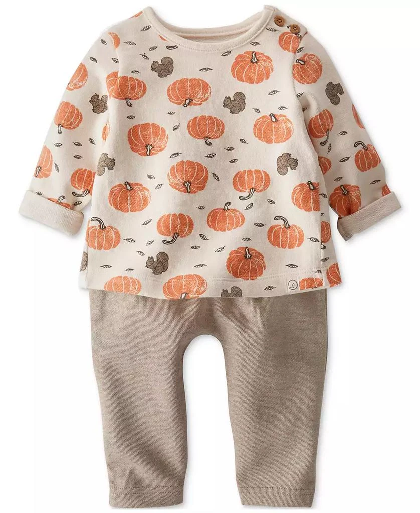 Carter
s Baby Organic Cotton Harvest Pumpkins Top 
Pants, 2-Piece Set 1