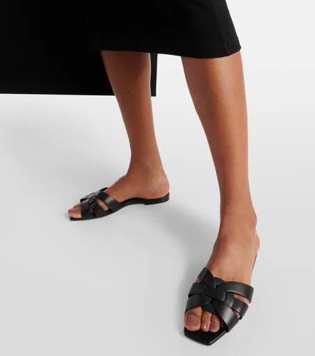 Yves Saint Laurent Tribute Nu Pieds 05 leather sandals 4