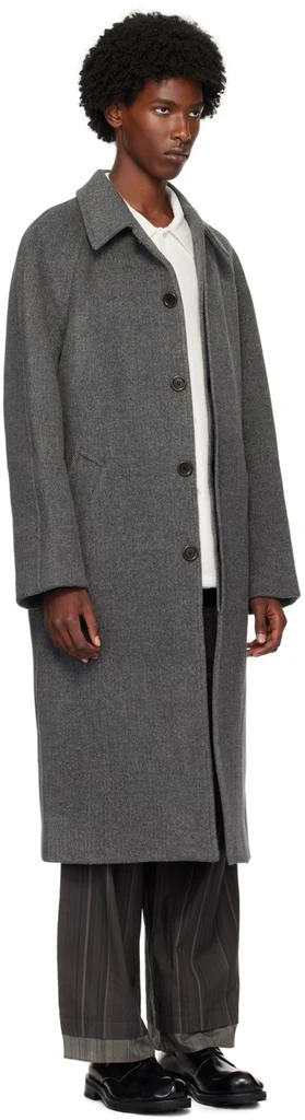 AMOMENTO Gray Raglan Long Coat 2