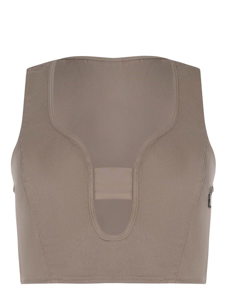 PINKO Neckline Crop Top