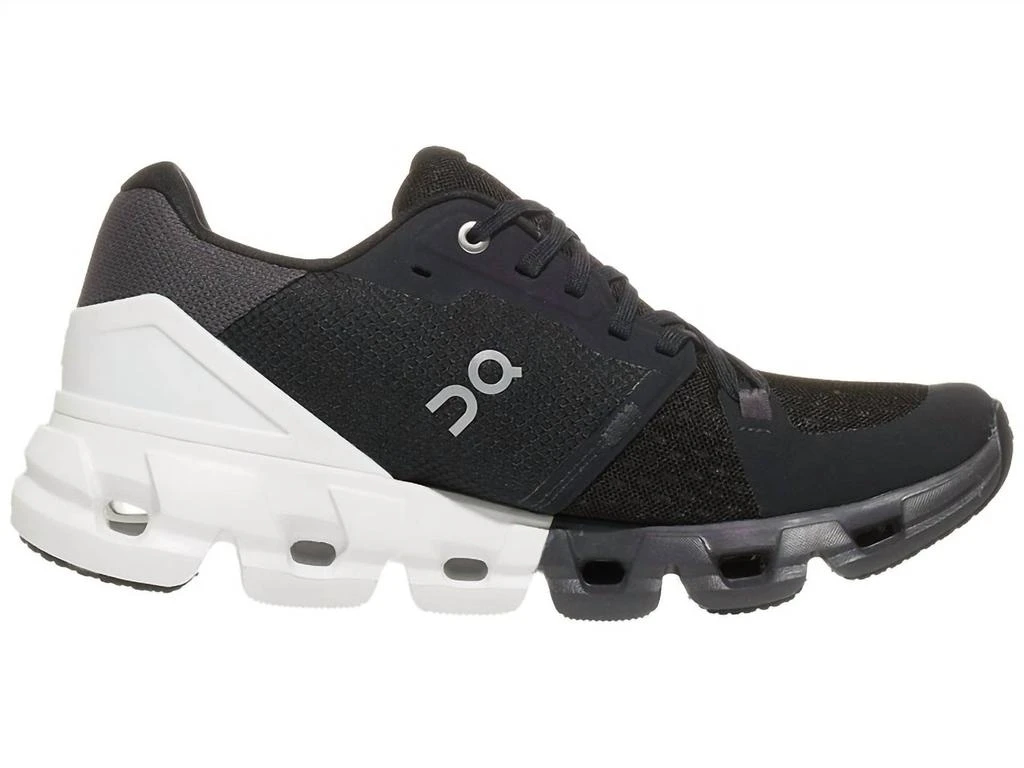 On Women's Cloudflyer 4 - B Running Shoe In Black/white 1