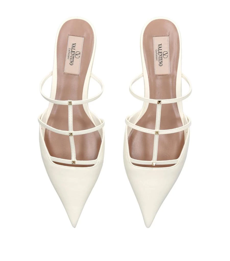 Valentino Leather Rockstud Wisp Cage Mules 20 4