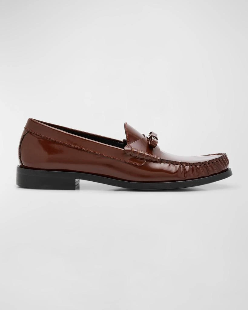Stuart Weitzman Lottie Leather Bow Loafers 1