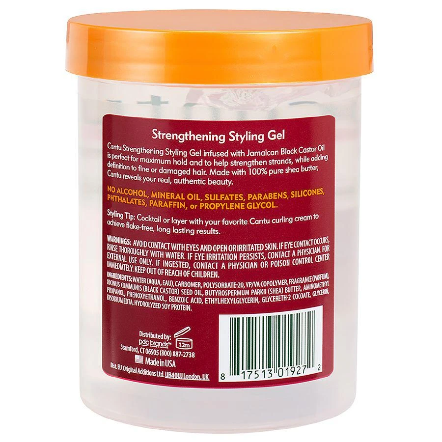 Cantu Shea Butter Maximum Hold Strengthening Styling Gel with Jamaican Black Castor Oil 2