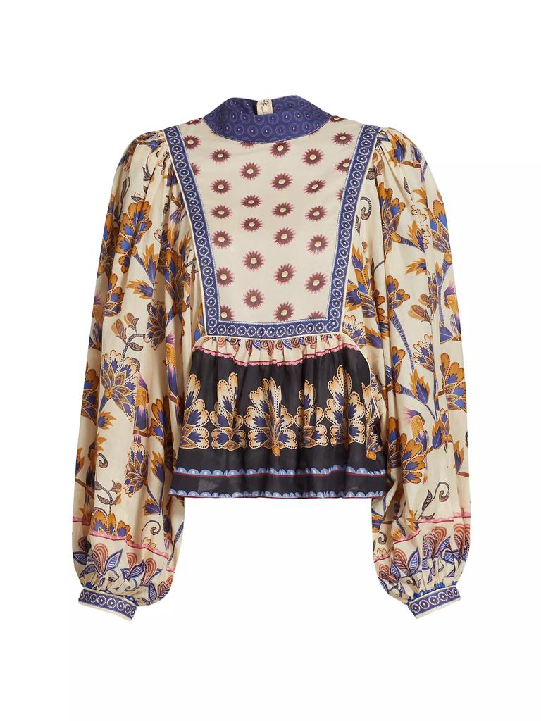 Farm Rio Ainika Floral Cotton Blouse