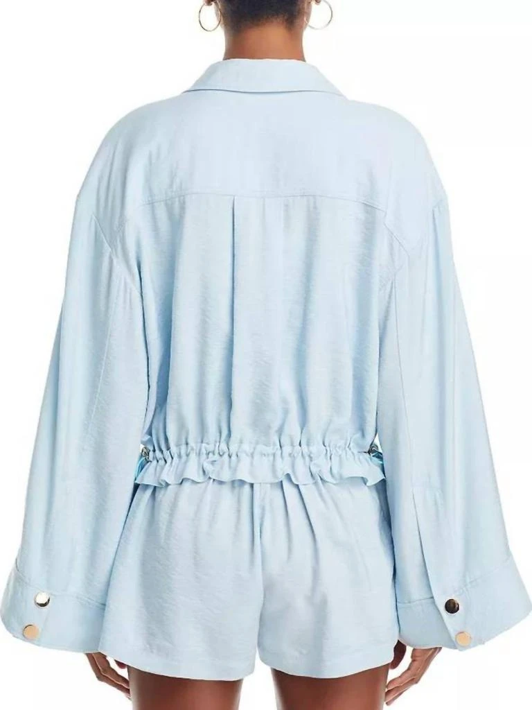 Ramy Brook Chelsea Snap Front Jacket In Crystal Blue 3