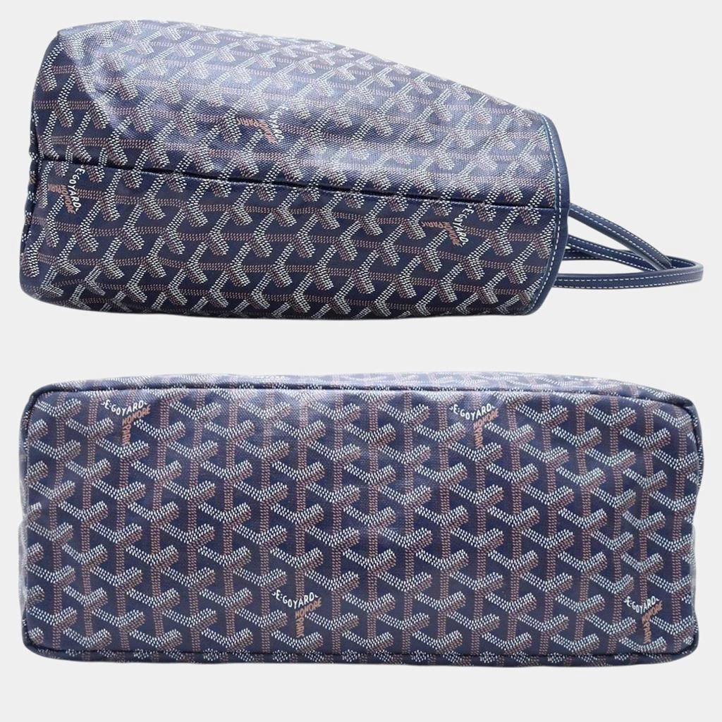 Goyard Goyard Navy Blue Leather Saint Louis Pm Tote Bag 3
