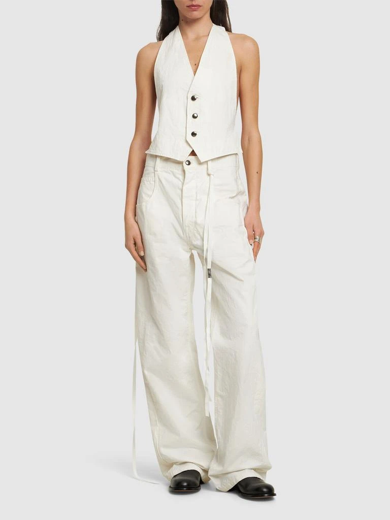 ANN DEMEULEMEESTER Monique Cotton Twill Vest 1